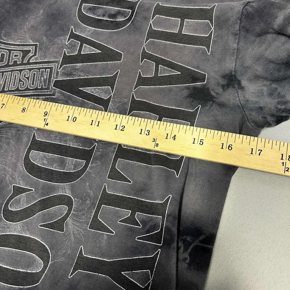 Harley Davidson Graphic T-Shirt Stan's Batavia NY Womens SM‎ Grey Tie Dye Biker - Picture 7 of 7